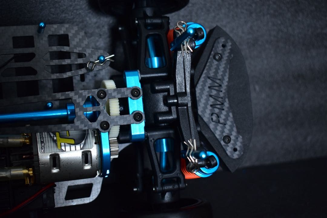 PMM TT-02用 フルカーボン＆アルミシャーシ タミヤ メカ付き ラジコン