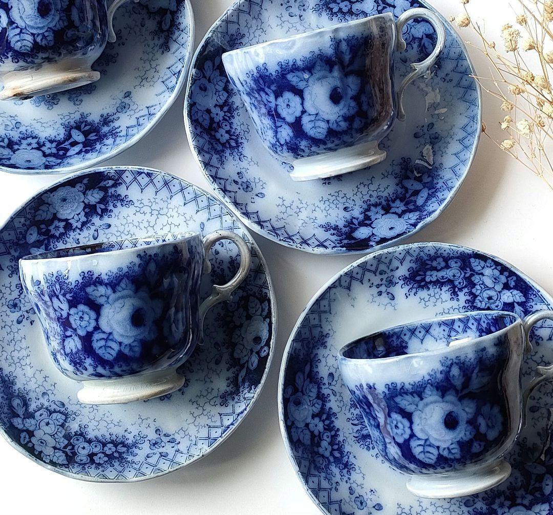 美品　JARDINIERE　c&s 　5客セット　フランスアンティーク