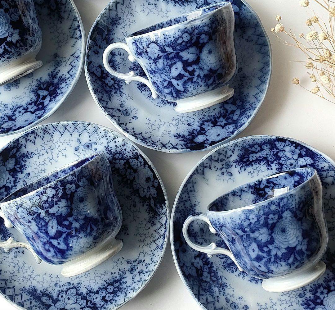 美品　JARDINIERE　c&s 　5客セット　フランスアンティーク