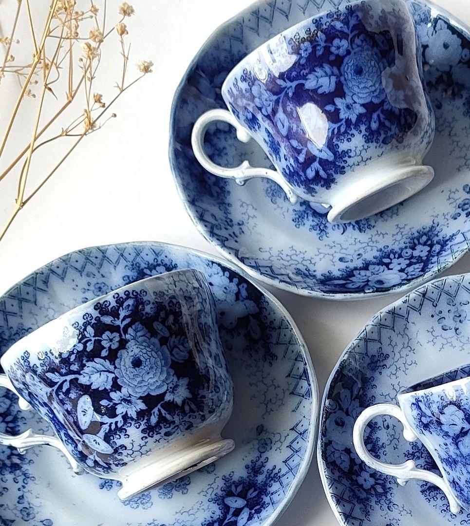 美品　JARDINIERE　c&s 　5客セット　フランスアンティーク
