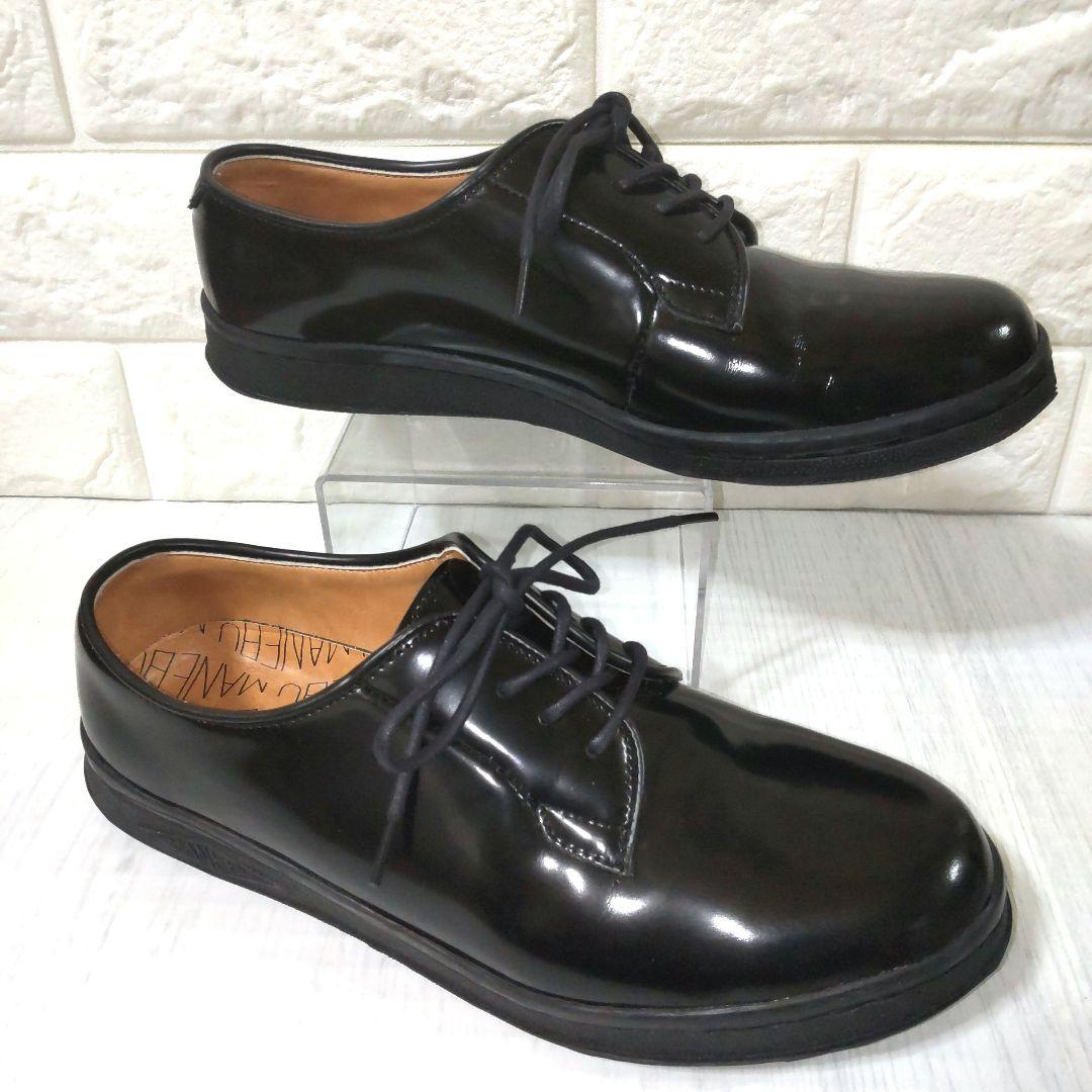 美品✨MANEBU/HIHIN/FACE SKIN/レースアップレザーシューズ