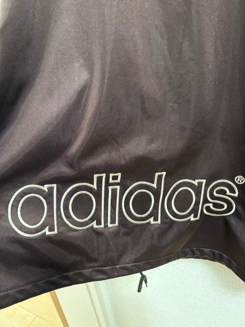 超希少　90S adidasミックスロゴ　トラックジャケット　ブラウンベージュ