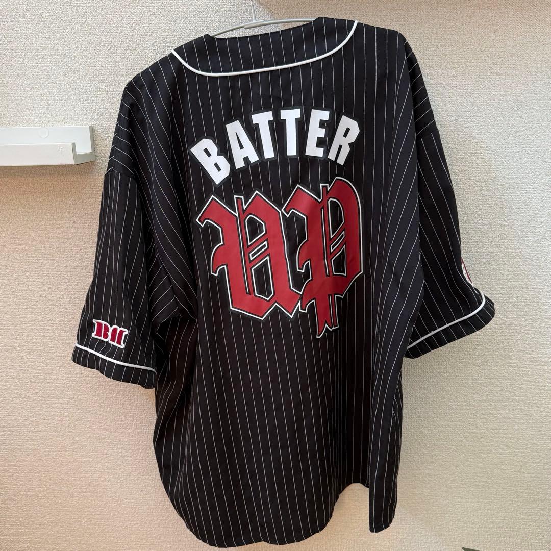 ベビモン BABYMONSTER ベースボールシャツ Lサイズ 黒 ブラック