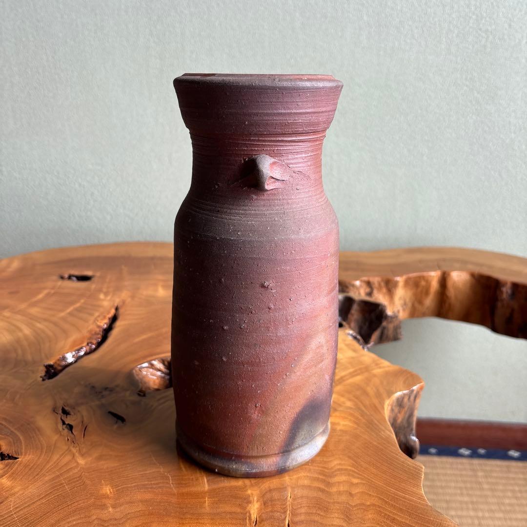 人間国宝 藤原雄 備前焼 共箱 高さ23.5cm