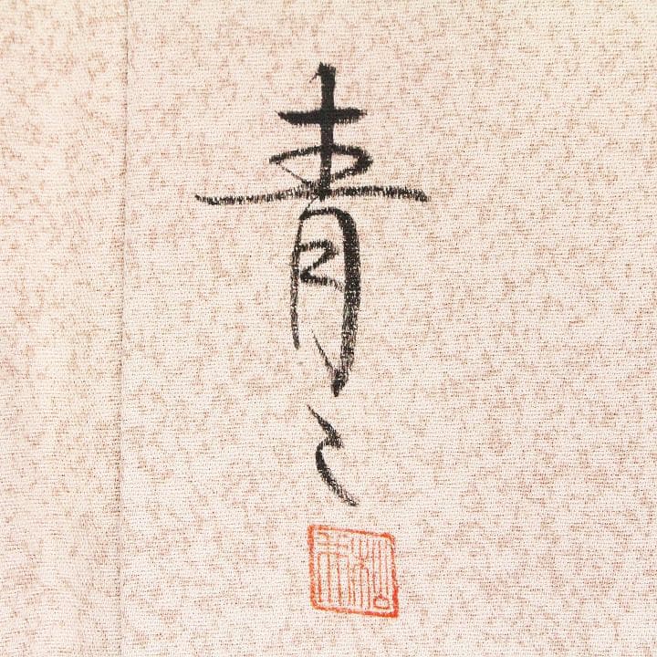 裄６７ｃｍ　京友禅【松井青々】　【手描き本友禅染】と【日本刺繍】　新品の訪問着