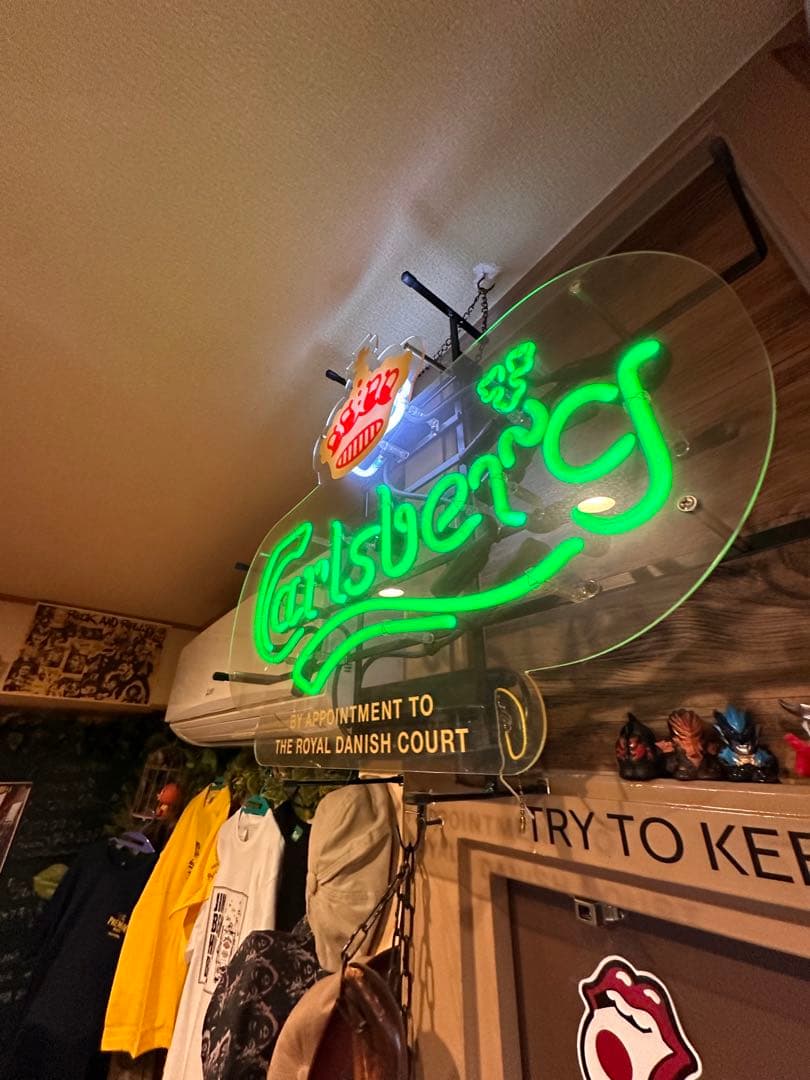 カールスバーグ　ネオン管　看板 お店 電飾看板 ペニージャパン ネオンサイン