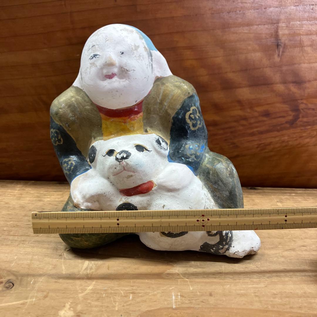 相楽人形　郷土玩具　犬抱き童子