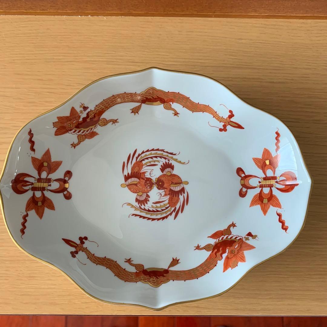 マイセン　レッドドラゴン　二枚セット