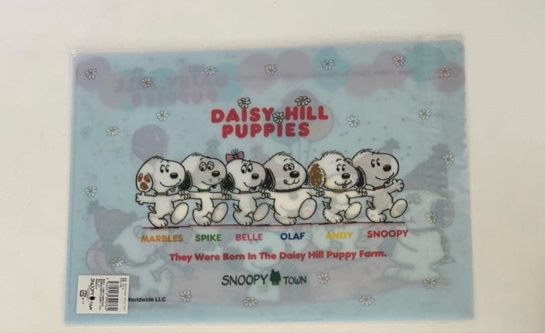 スヌーピータウン　クリアファイルA4 Daisy Hill Puppies