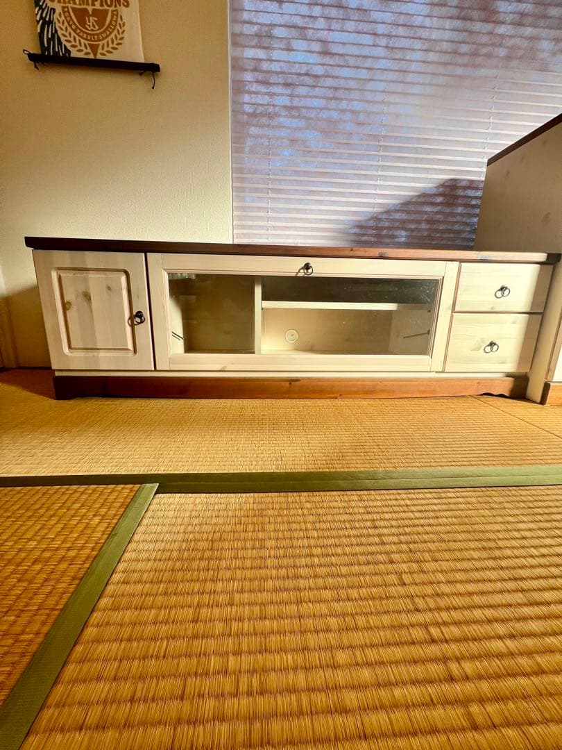 ホワイト 木製 テレビ台 約幅150cm 北欧　国産