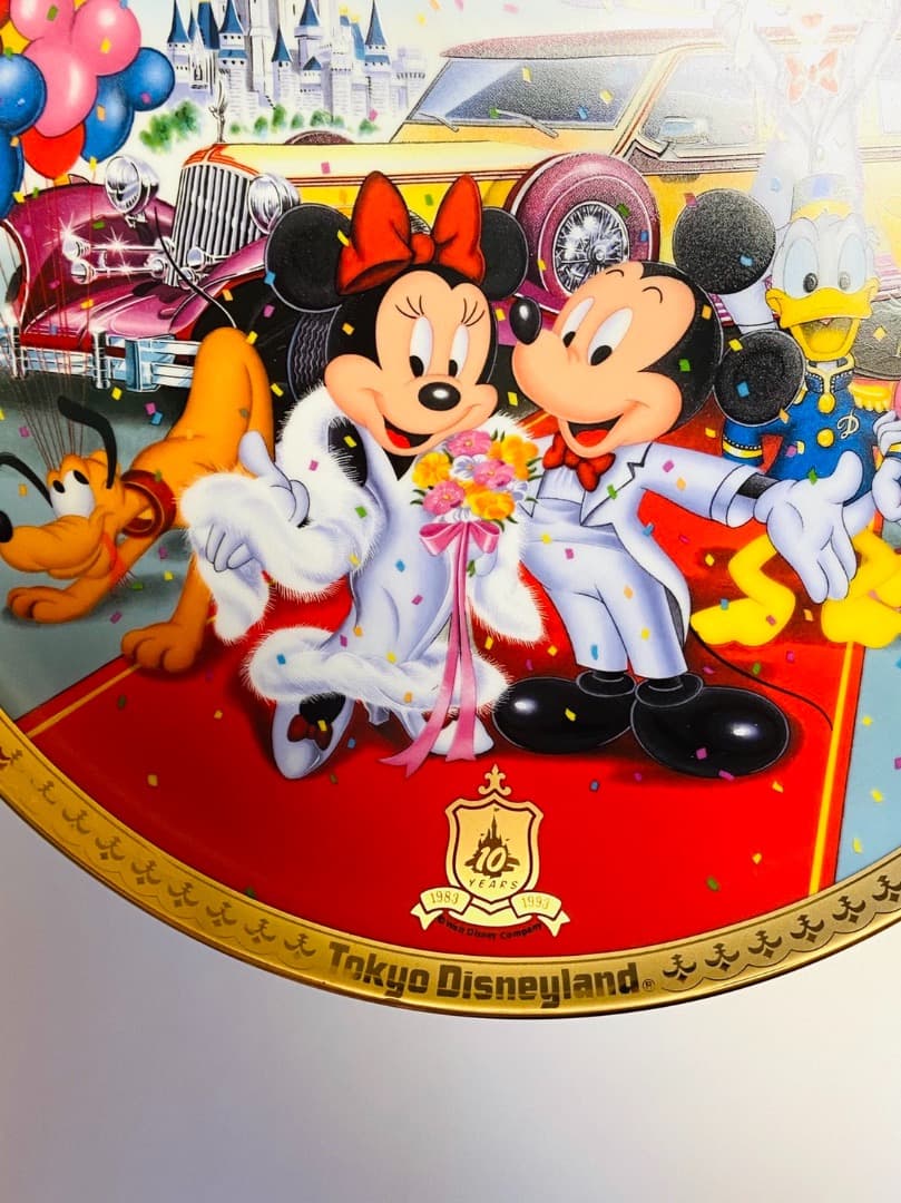 限定*美品* 東京ディズニーランド10周年記念装飾用プレート1993年