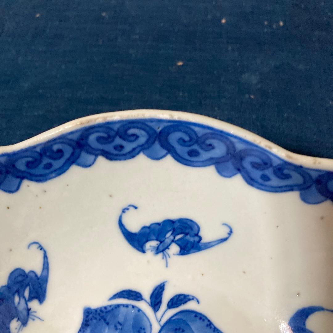 407 中国古美術　中国古陶磁器　古玩　変形鉢