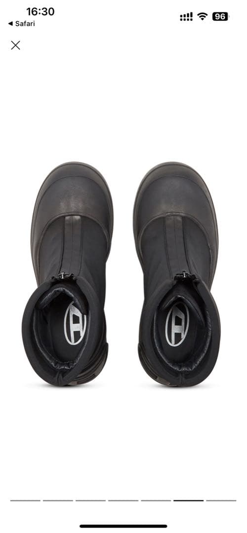 diesel ブーツ ジッパー付き