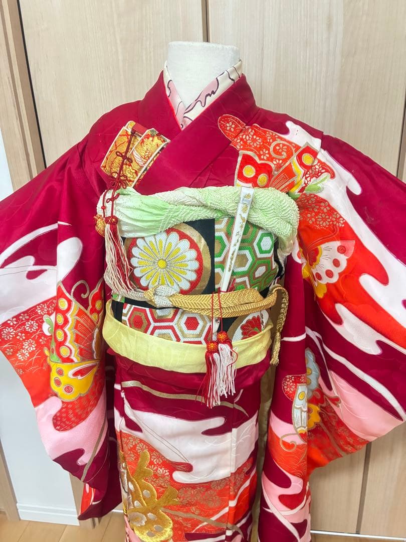 【七五三 7歳】深紅×金の豪華絢爛♡古典柄フルセット＊圧倒的存在感