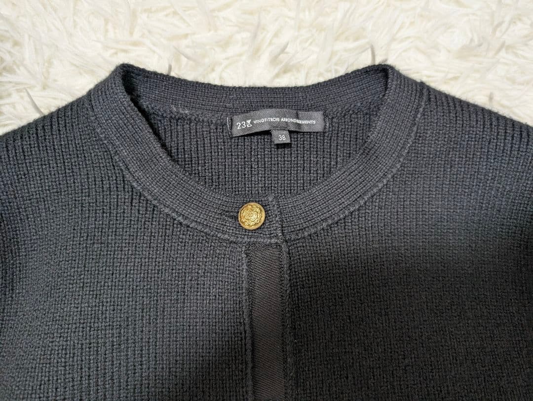 ✨美品✨　23区　 コットンリリー 　ニットジャケット　38