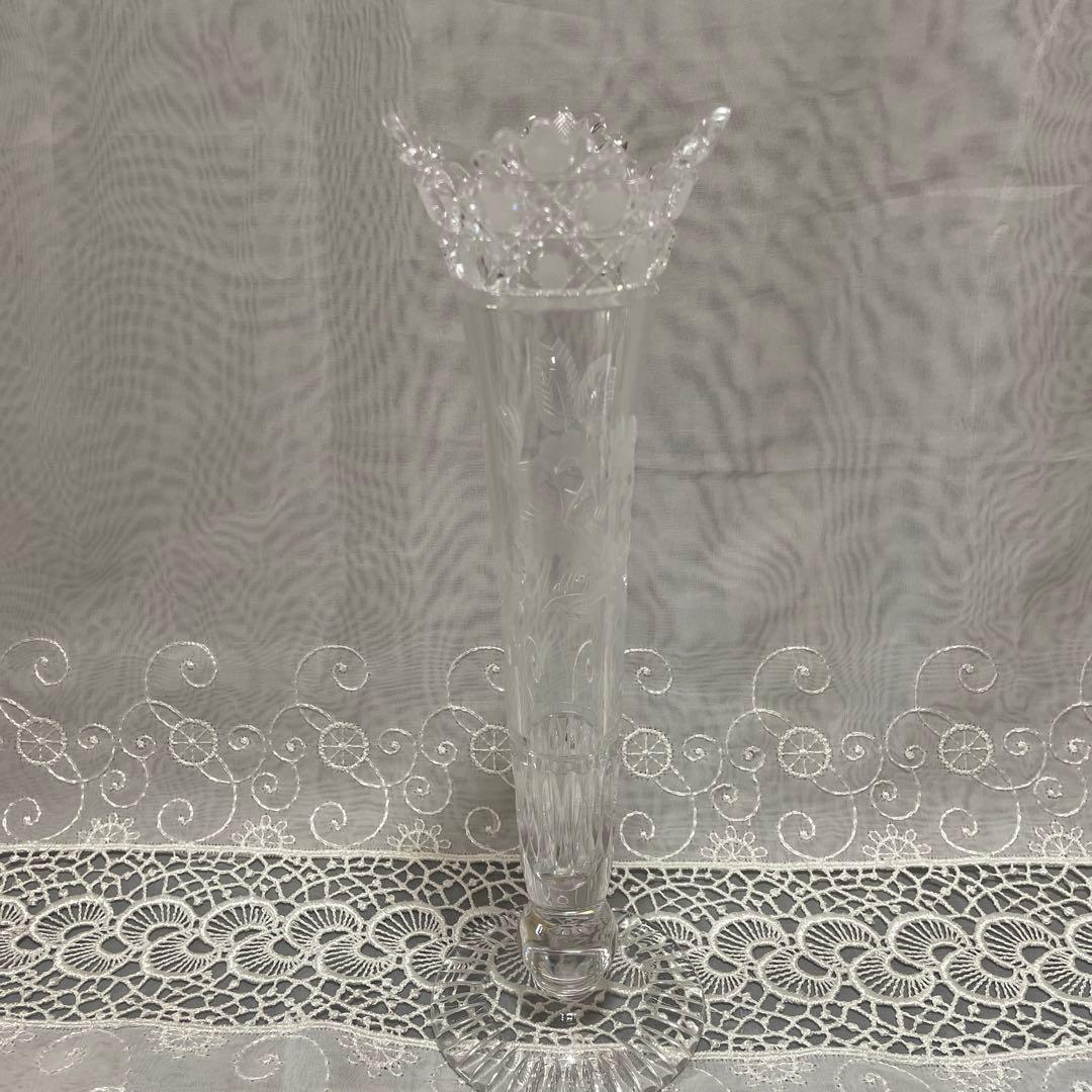 Meissen crystal 一輪挿し　花瓶　クリスタルガラス　未使用