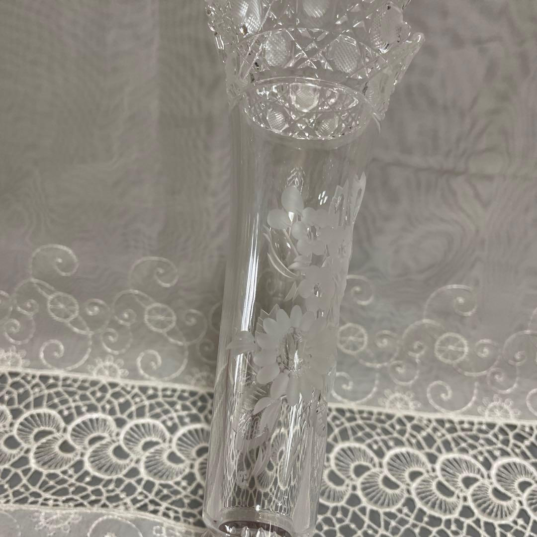 Meissen crystal 一輪挿し　花瓶　クリスタルガラス　未使用