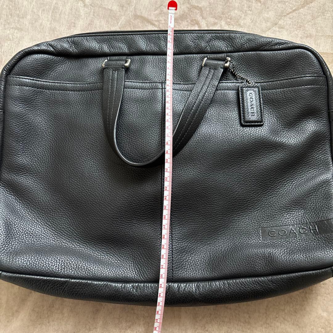 超美品‼️COACH コーチ本革2ウェイ メンズビジネスバッグ BLACK