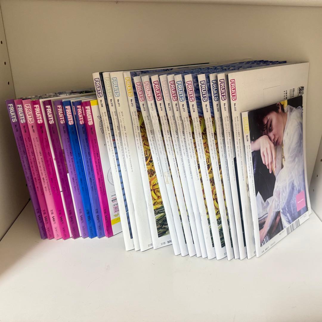 FRUiTS 雑誌 フルーツ　ファッション雑誌25冊