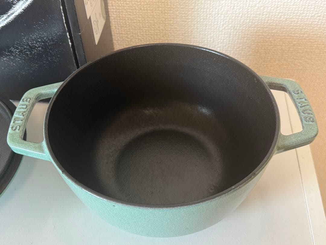STAUB ストウブ ワナベ Wa-NABE M 18㎝ セージグリーン