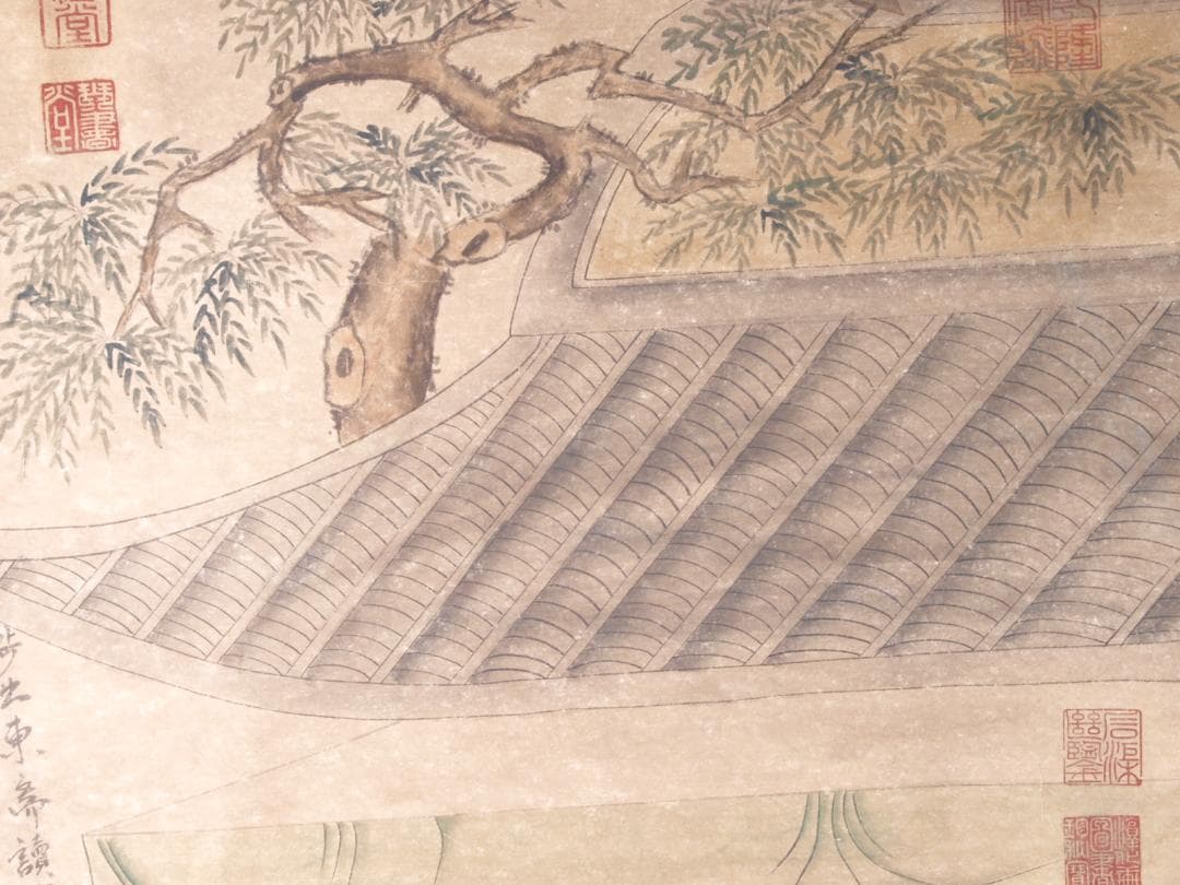 【骨董掛け軸】人物図 中国夏珪　　 南宋時代 肉筆保證 AK708A12-2