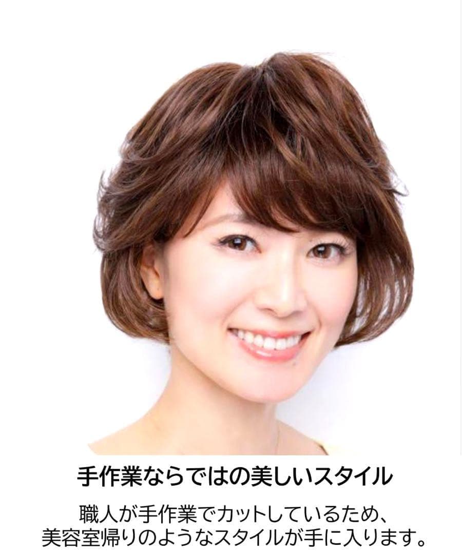 坂巻哲也フルウィッグ　人毛ミックス