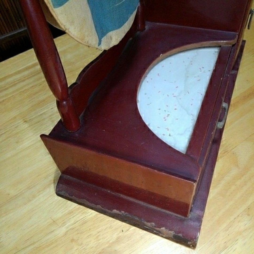 レトロ商品 和風化粧台 鏡付き