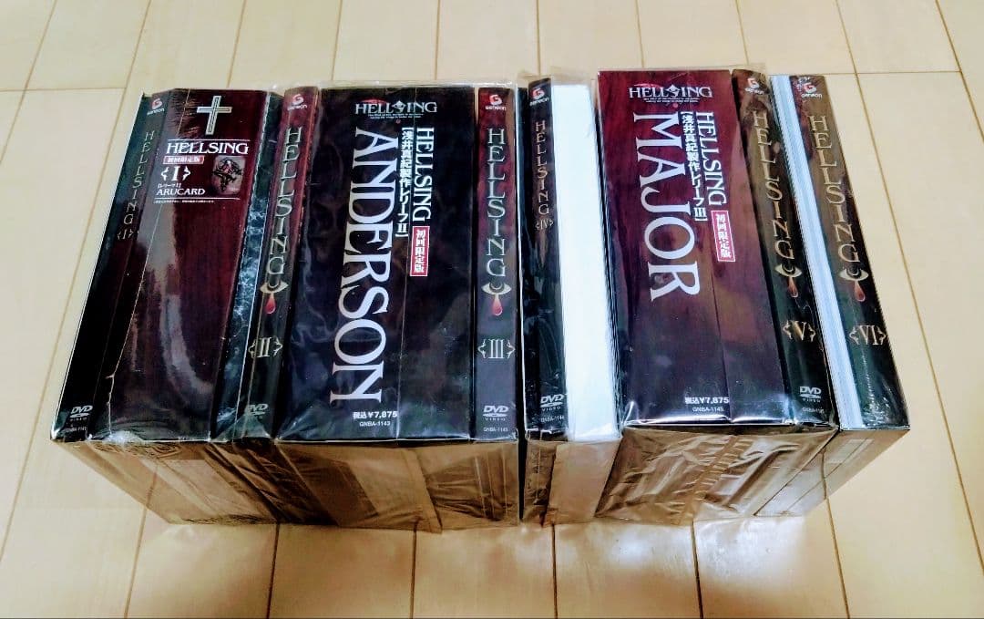 ヘルシングOVA DVD(Ⅰ〜Ⅵ)初回特典 アーカード、少佐、アンデルセン