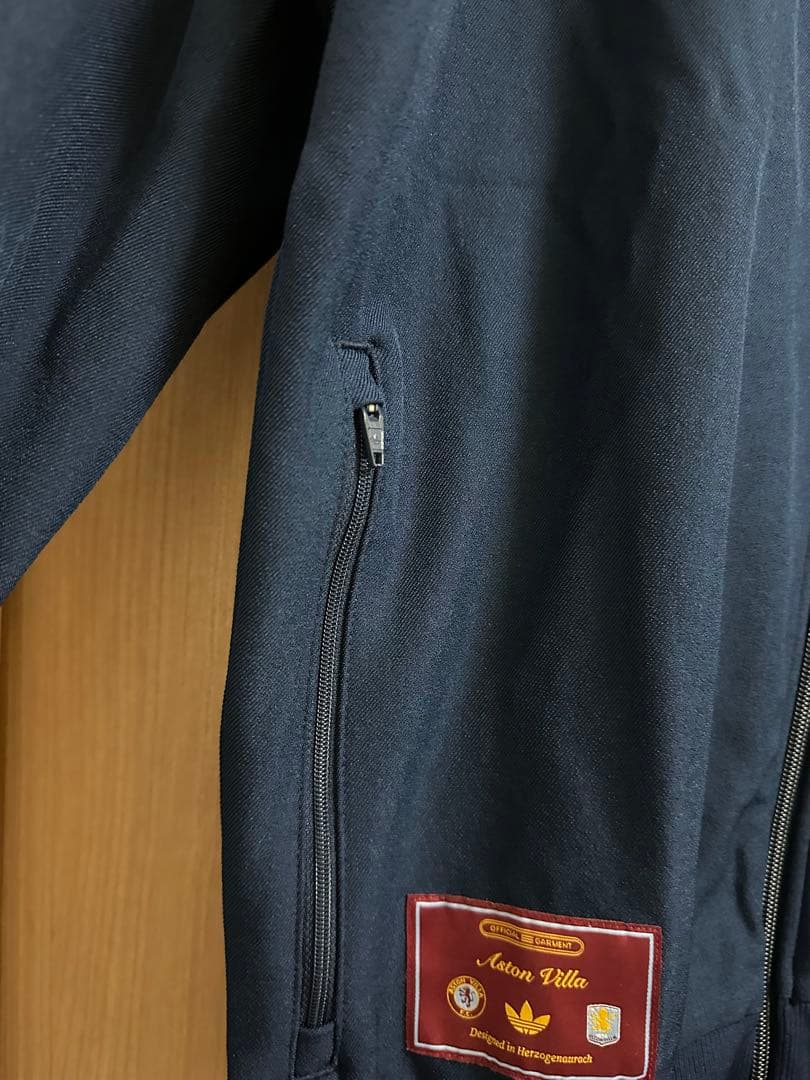 Aston Villa Adidas ネイビー トラックジャケットMサイズ