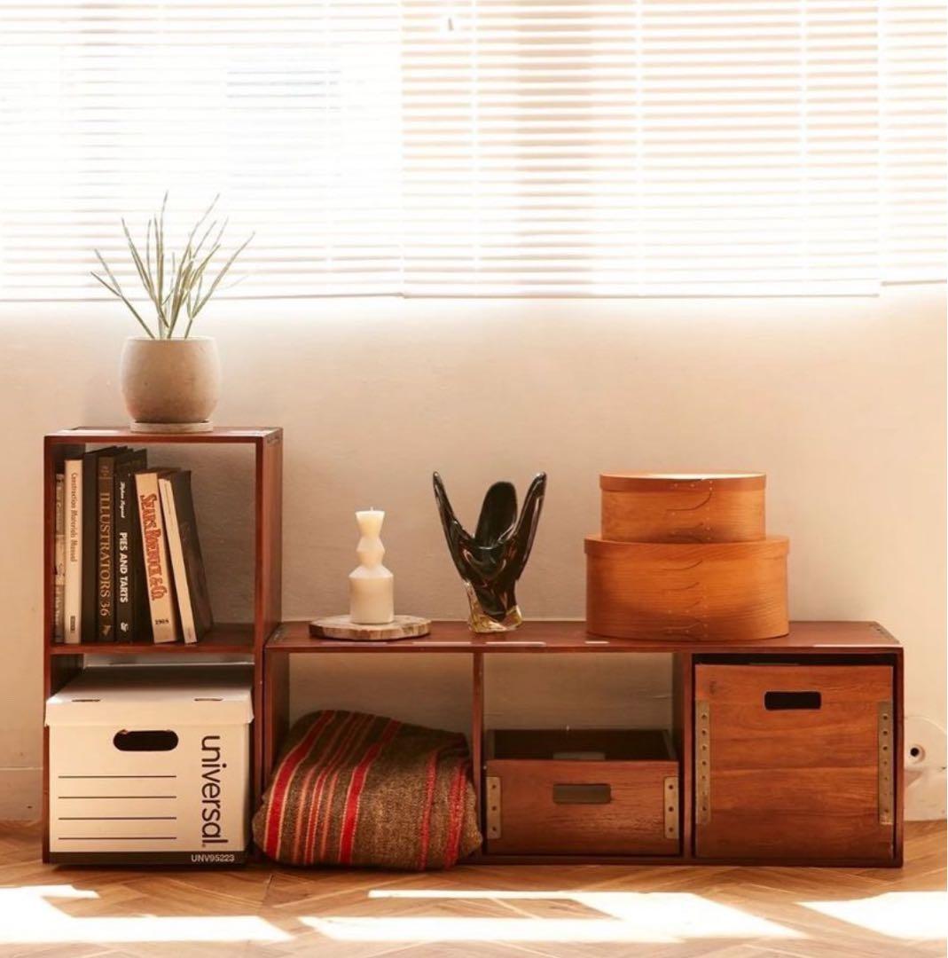 ACME furniture トロイ シェルフ&ボックスセット　4点セット売り