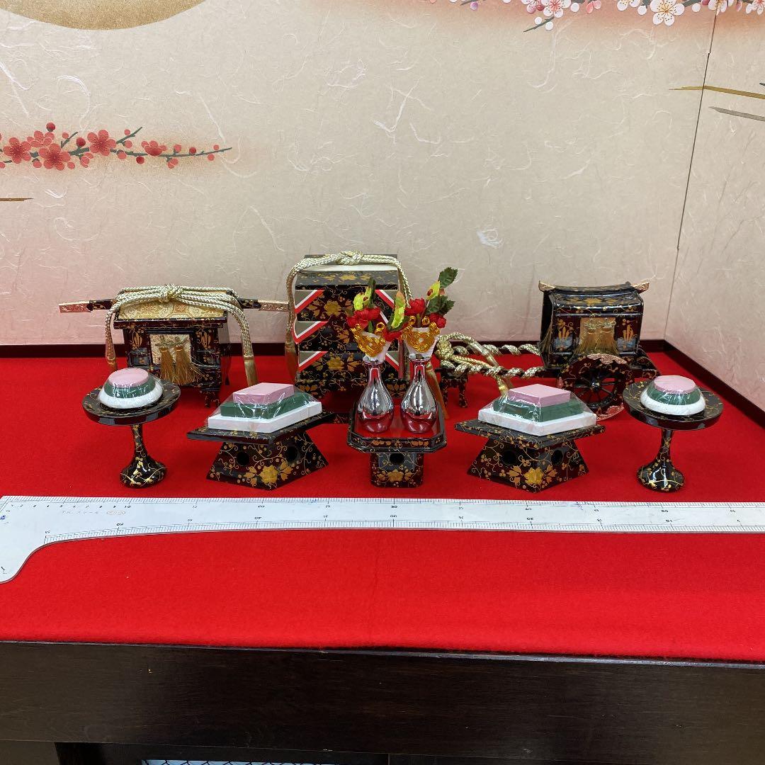 【27】雛人形★ひな祭り★雛道具6点セット★展示品★せ
