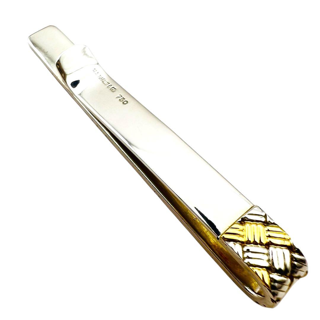 美品　ティファニー　タイピン＆カフス　シルバー　18K 14K