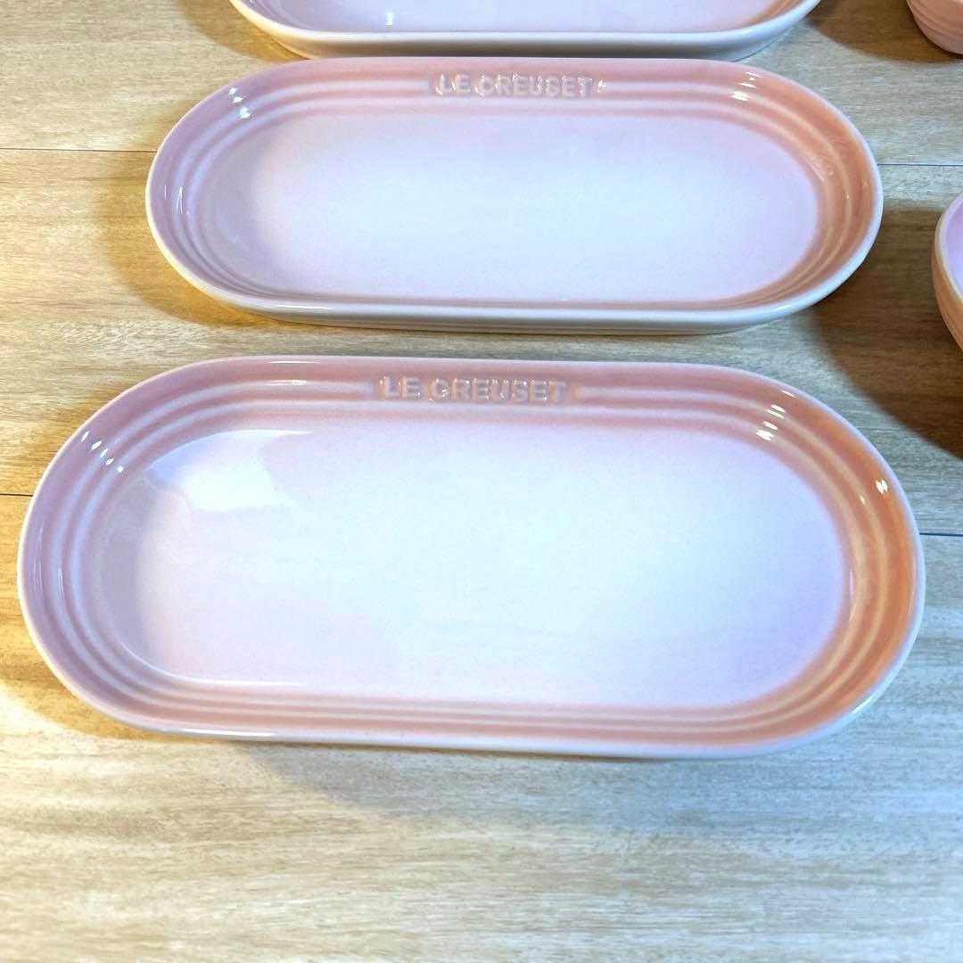 ルクルーゼ　食器セット　オブロングプレート　フラワーディッシュ　マグ　ボウル