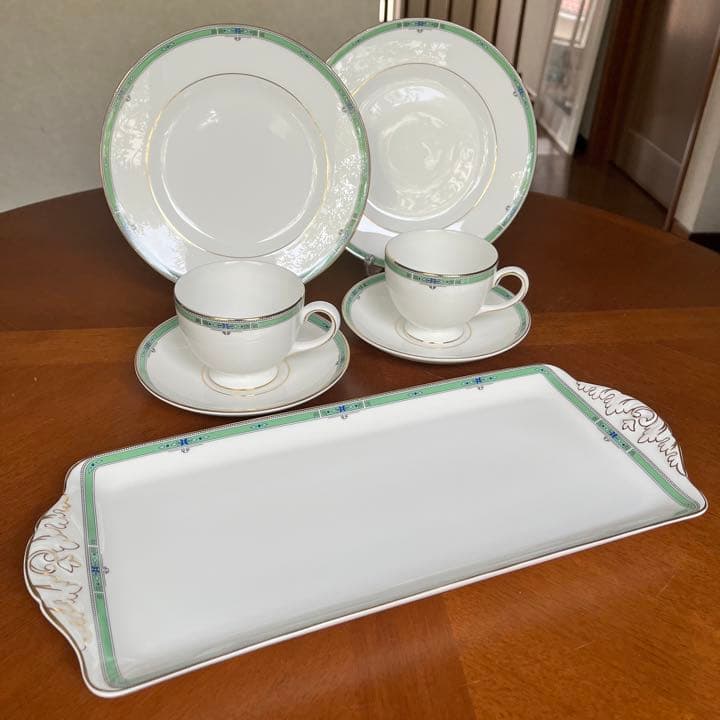 【美品】ウェッジウッド★ジェイド★Tea for two
