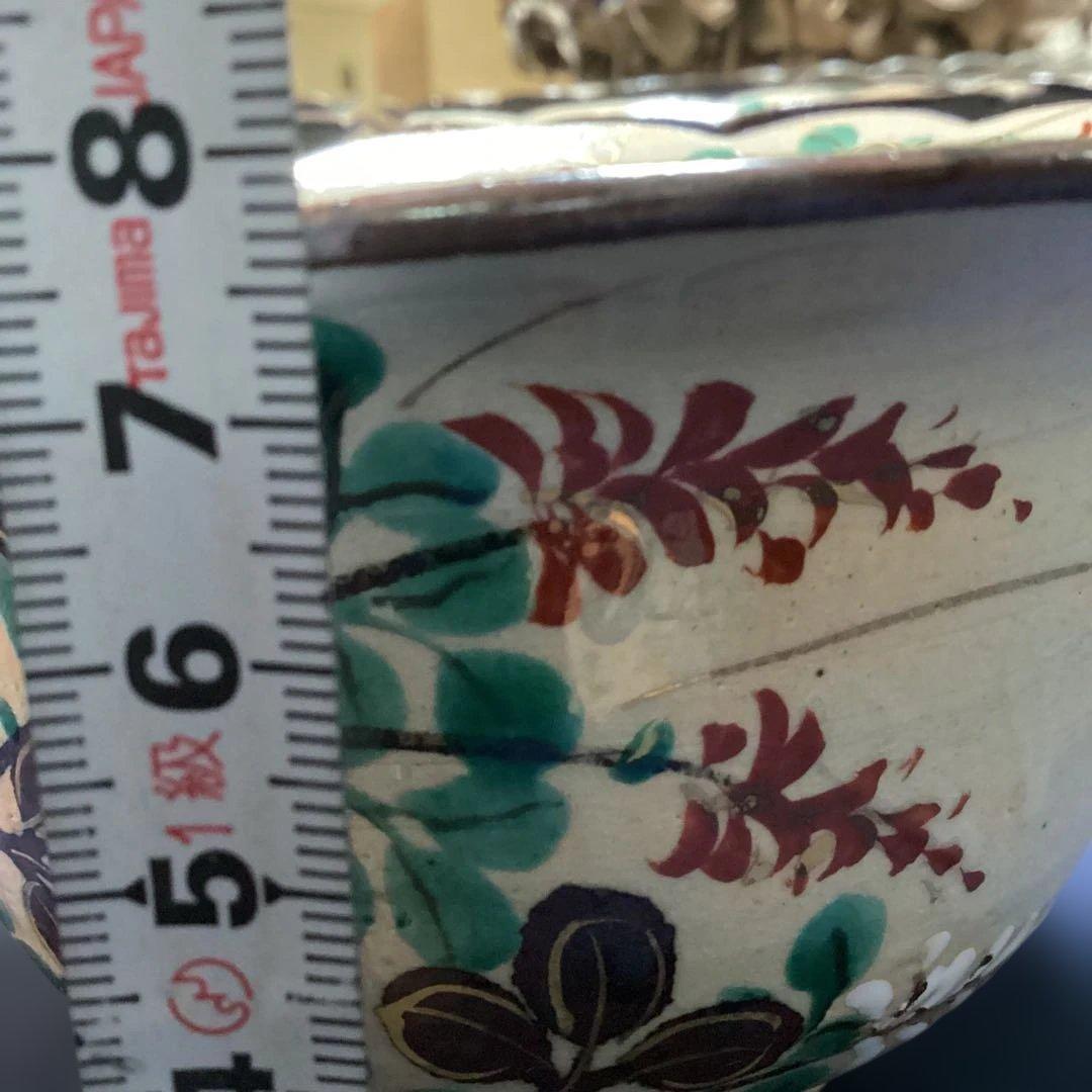 排水溝　京焼乾山写秋草向付10客　新品未使用