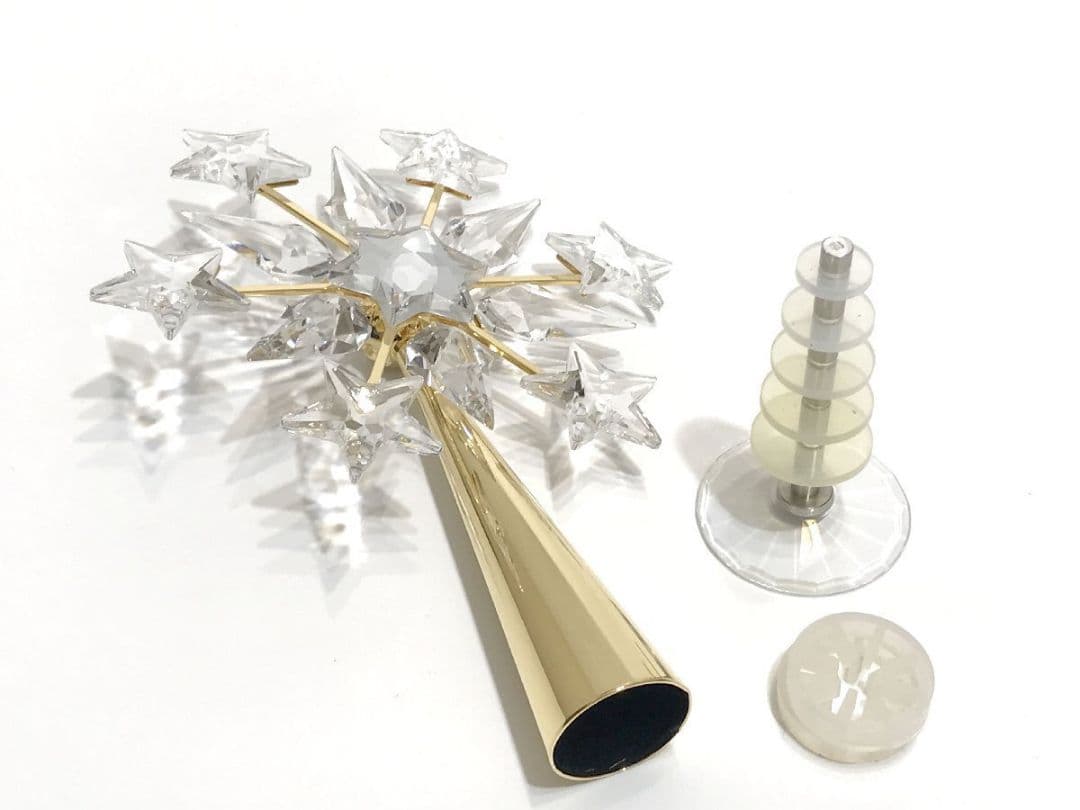 美品 ■ スワロフスキー ■ クリスタル ツリートッパー 星 クリスマス クリア