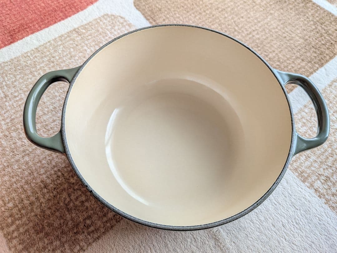 【中古美品】LE CREUSET　ルクルーゼ　ココットロンド　20cm 　タイム