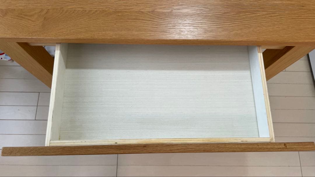 1/3 無印良品 オーク材 ダイニングテーブルのみ　80cm