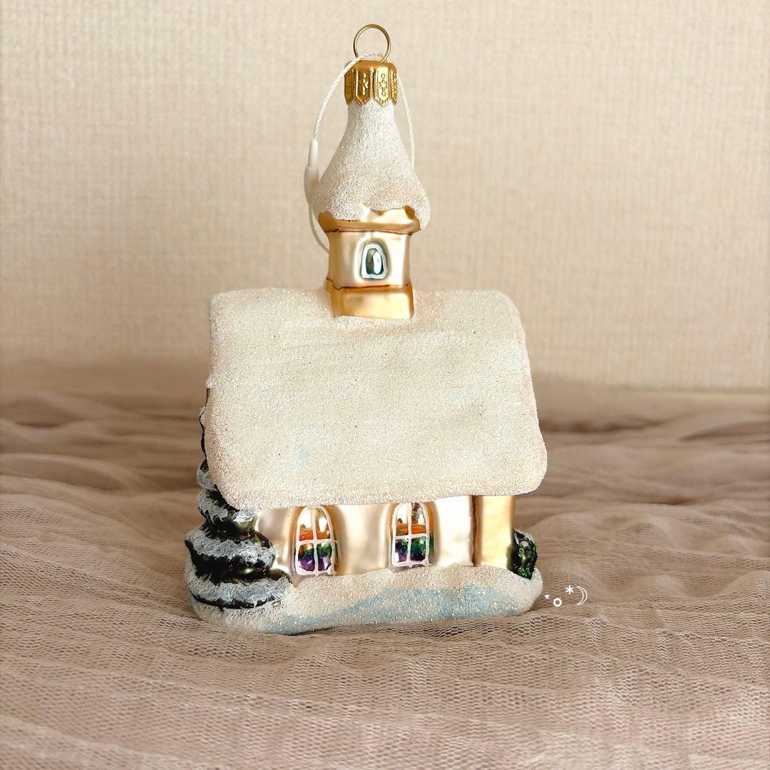 アスティエ クリスマス ガラス ハウス オーナメント
