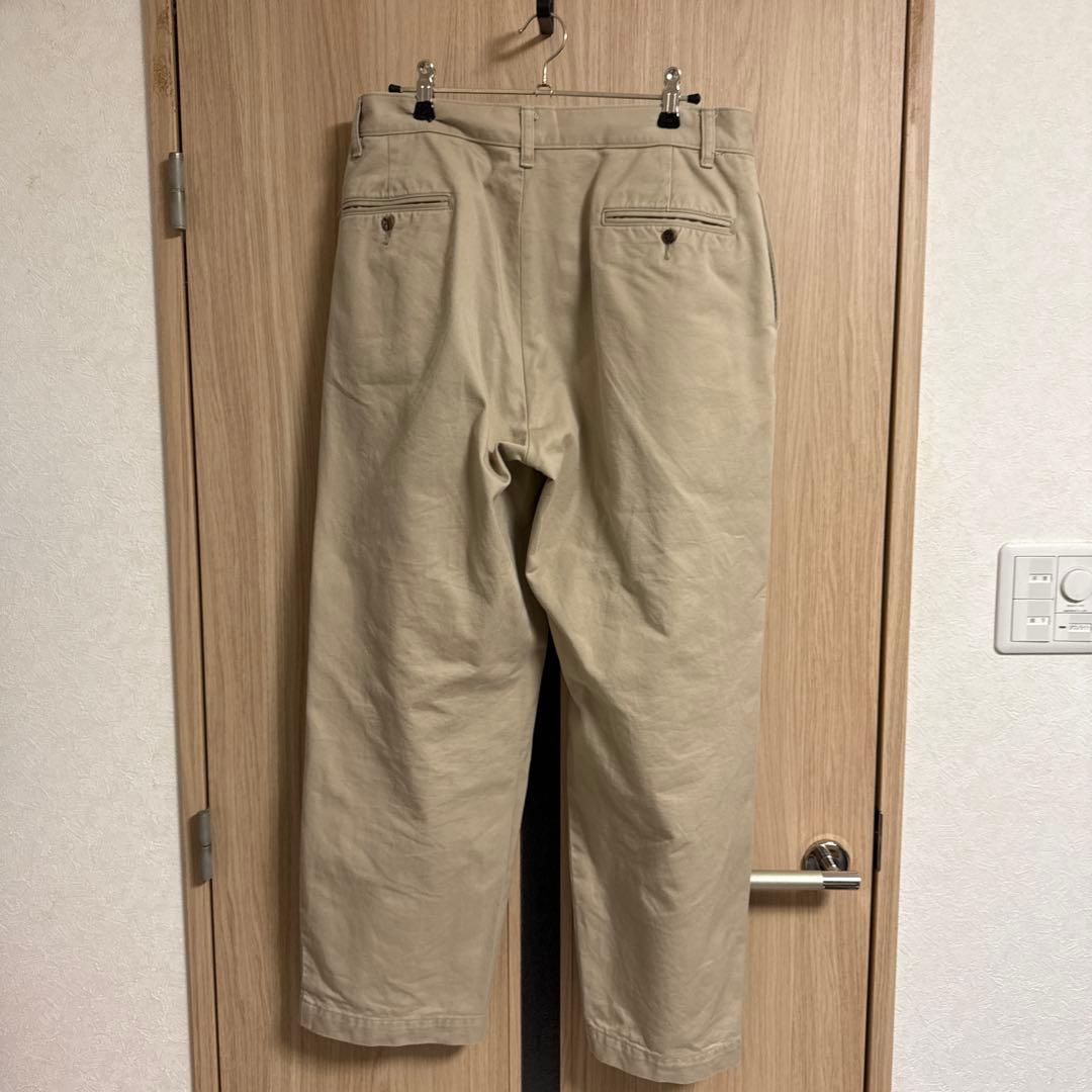 CIOTA シオタ ツータックチノパンツ ベージュ サイズ5