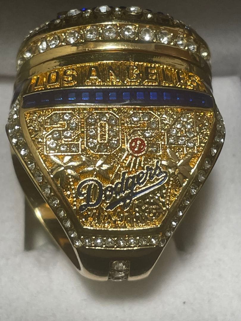 新品 MLB ドジャース 大谷選手 チャンピオンリング 指輪 &青ボール