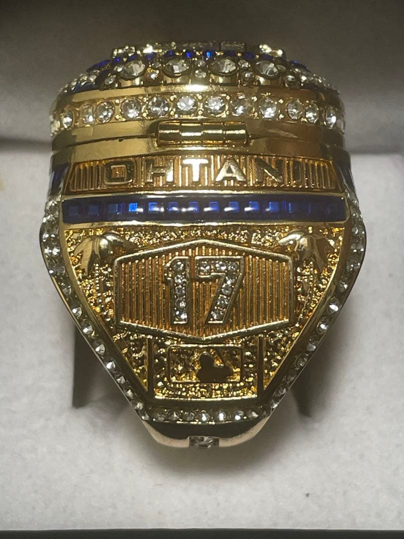 新品 MLB ドジャース 大谷選手 チャンピオンリング 指輪 &青ボール