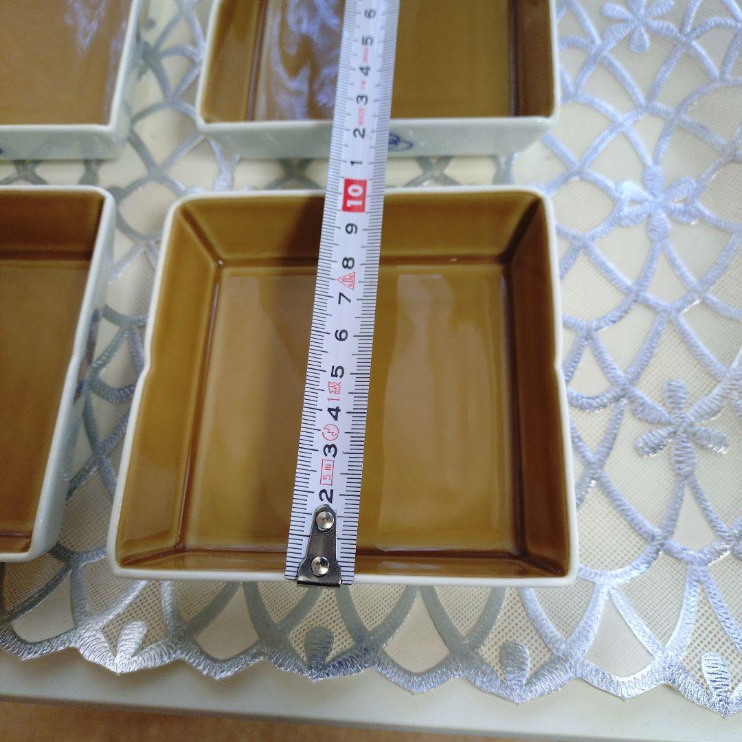スクエア皿 4枚セット　深川製磁
