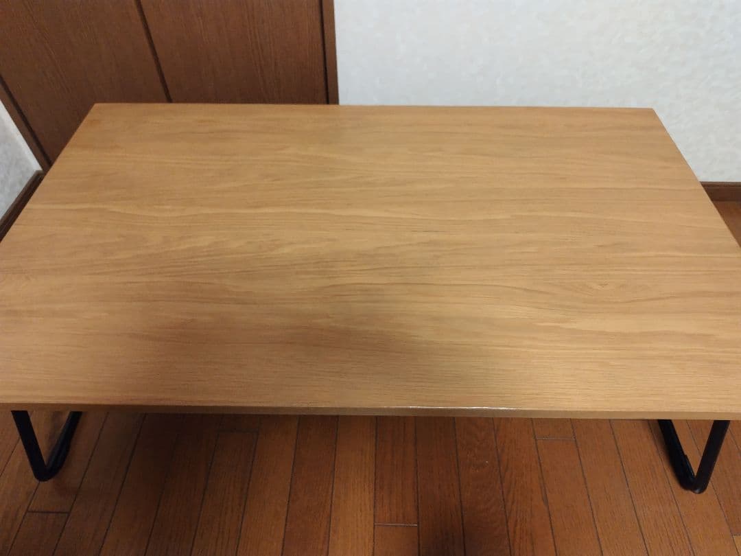 【廃盤・希少品】無印良品 折りたたみローテーブル 幅120cm オーク材