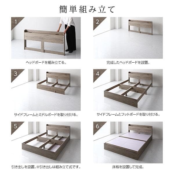 ベッド セミダブル ボンネルコイルマットレス付き グレージュds-2423287