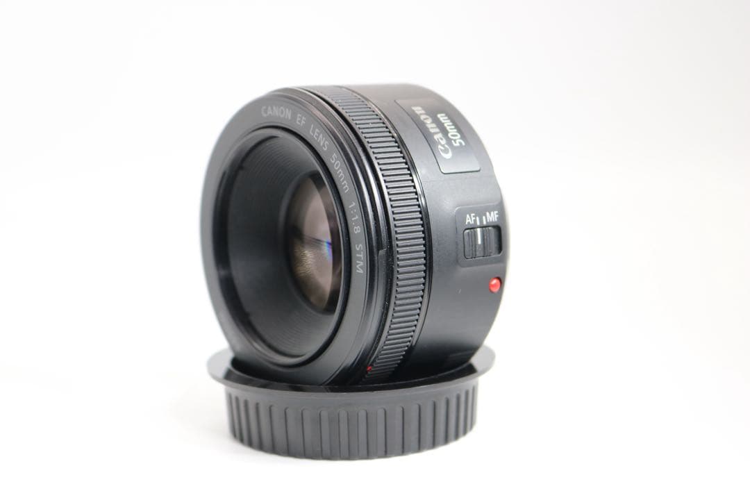 美品 【Canon EF50mm F1.8 STM】 単焦点レンズ 安心保証あり