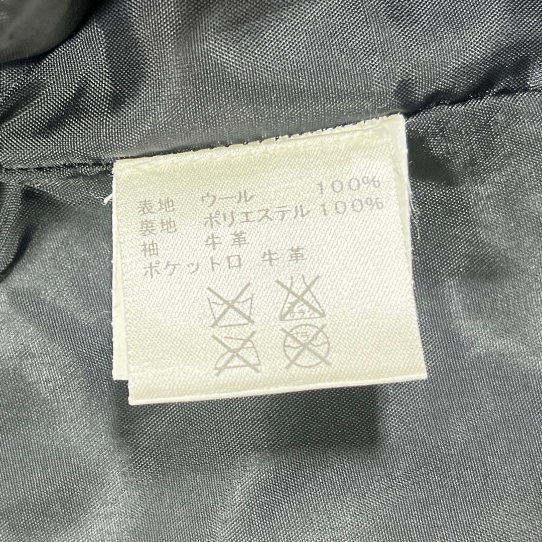 【美品】スクーカム　スタジャン　ブラック　L 38 リアルレザー 米国製