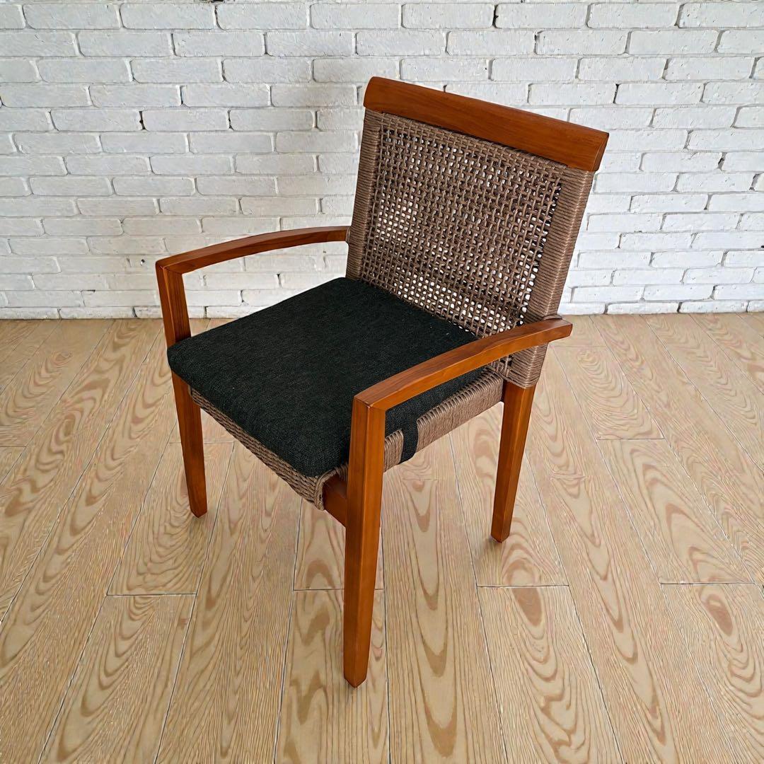③美品✨ Kayu style グリーユ ダイニングチェア チーク材 高級家具