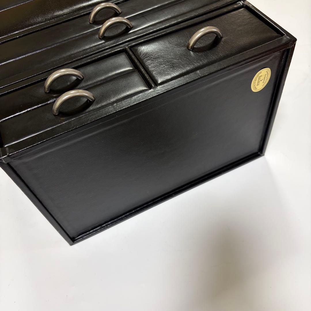 良品　高級ジュエリーボックス SACHER（ザッハー） ドイツ製　鍵付き　多段式