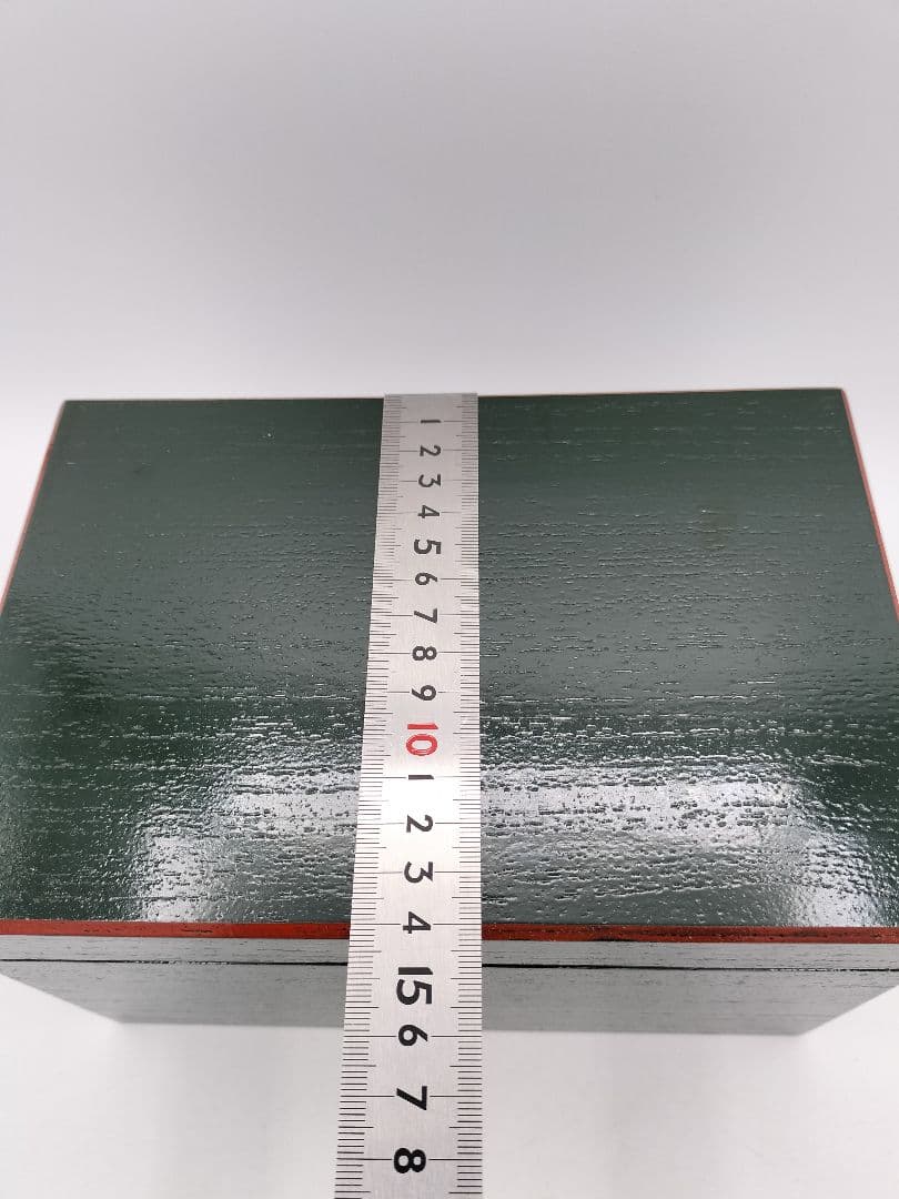 c861 茶箱 青漆 爪紅 紙箱 茶道具 古物